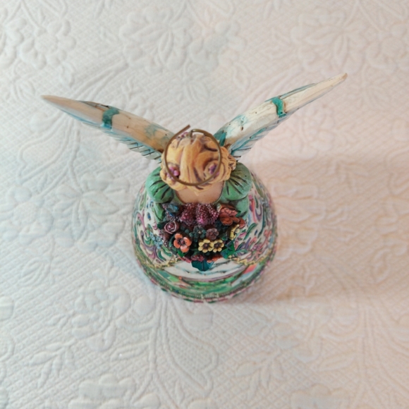 2004 JIM SHORE HEARTWOOD CREEK FOLK ART ANGEL "NEW BEGINNINGS" FIGURINE B117674 - Picture 5 of 9